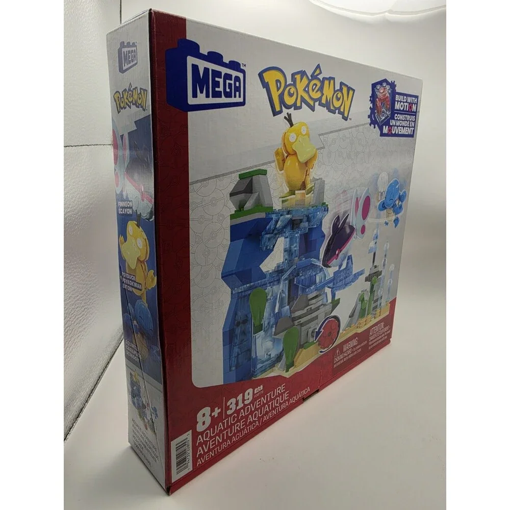 MEGA Pokémon Aquatic Adventure 319-Piece Building Set Build w/ Motion HXF79 8+